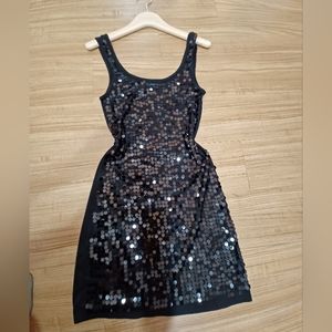 Women's black dress sequin Eyeshadow size S